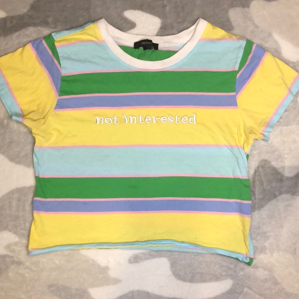 Not interested Crop Top